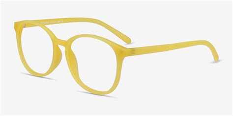 bright yellow glasses frames.